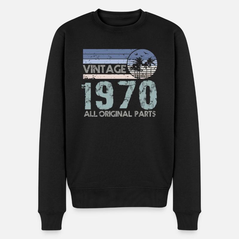 Edition Limitée 1970 Millésime - Pull Premium bio Homme - noir