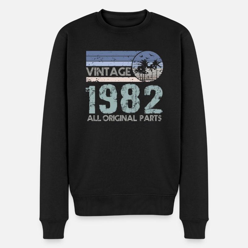 Edition Limitée Millésime 1982 - Pull Premium bio Homme - noir