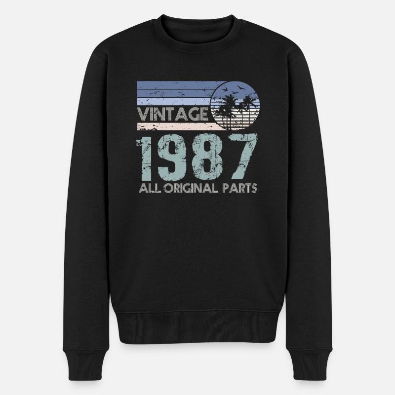 Edition Limitée Millésime 1987 - Pull Premium bio Homme - noir
