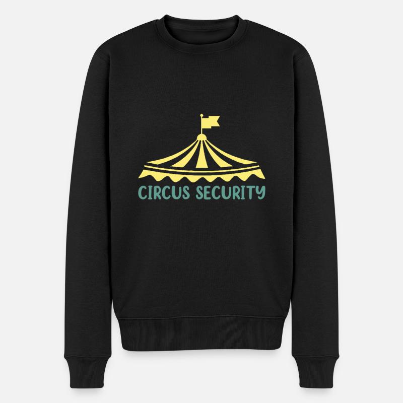 Circus security - Männer Premium Bio Pullover - Schwarz
