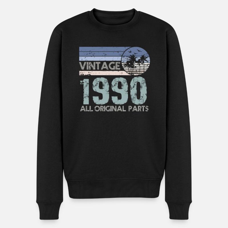 Edition Limitée Millésime 1990 - Pull Premium bio Homme - noir