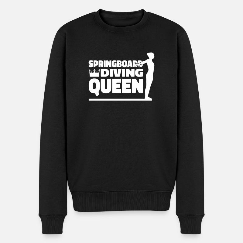 Plongeur Plongeur Queen - Pull Premium bio Homme - noir