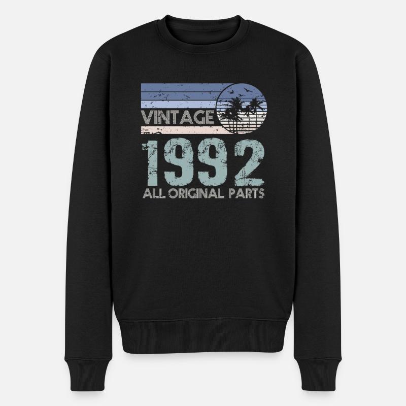 Edition Limitée Millésime 1992 - Pull Premium bio Homme - noir