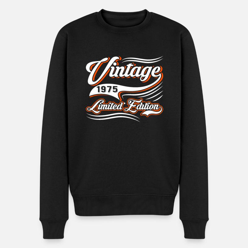 Edition Limitée 1975 Millésime - Pull Premium bio Homme - noir