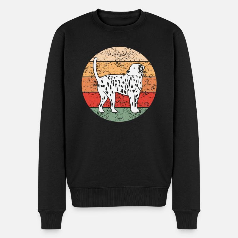 Dalmatian Dog Lovers Retro Cadeau - Pull Premium bio Homme - noir