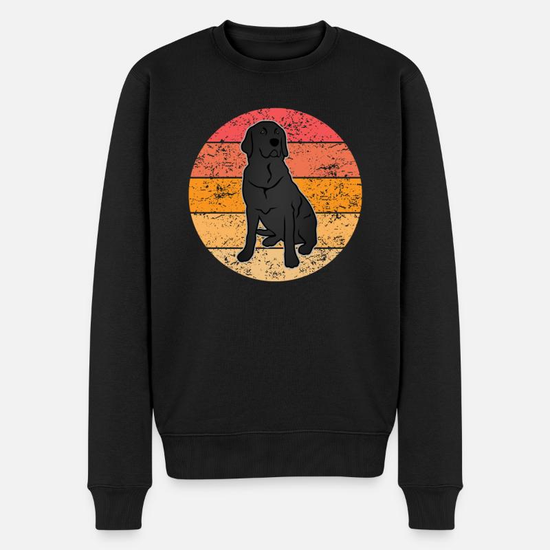 Labrador Retriever Hund Hundeliebhaber Geschenk - Männer Premium Bio Pullover - Schwarz