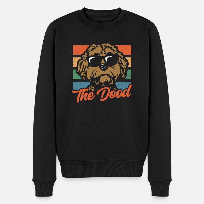 Der Dood Doodle Labradoodle Goldendoodle - Männer Premium Bio Pullover - Schwarz