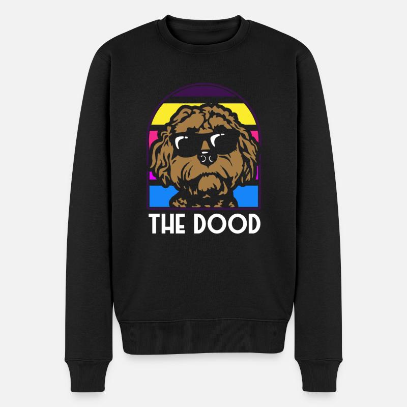 Der Dood Doodle Labradoodle Goldendoodle - Männer Premium Bio Pullover - Schwarz