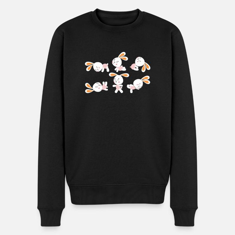 Yoga du lapin - Pull Premium bio Homme - noir