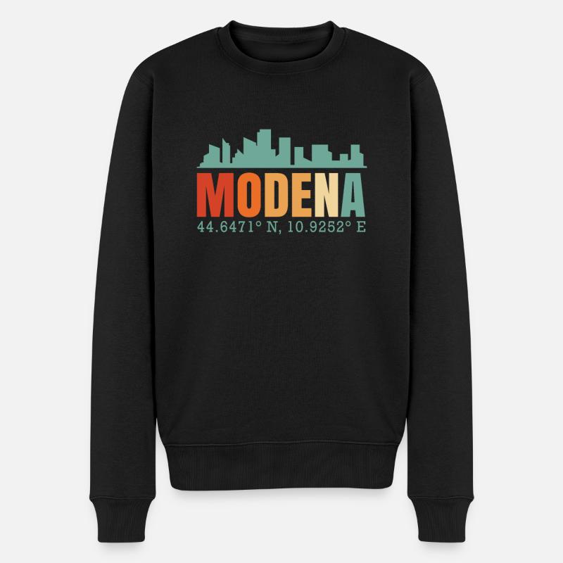 Modena - Männer Premium Bio Pullover - Schwarz
