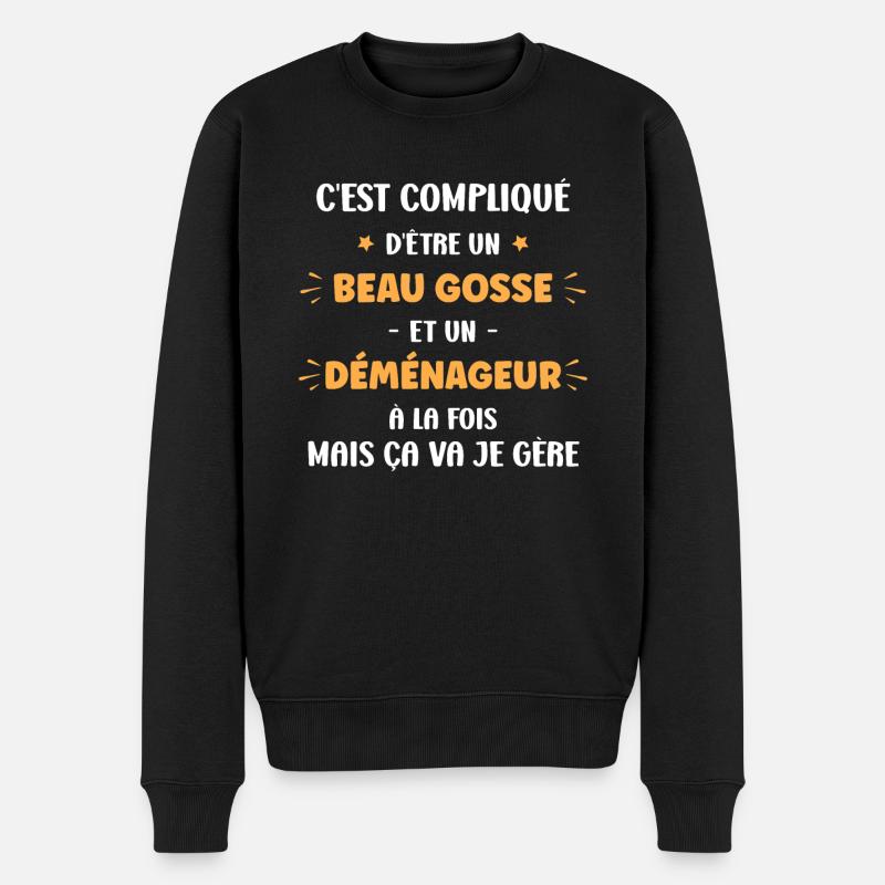 déménageur - Pull Premium bio Homme - noir