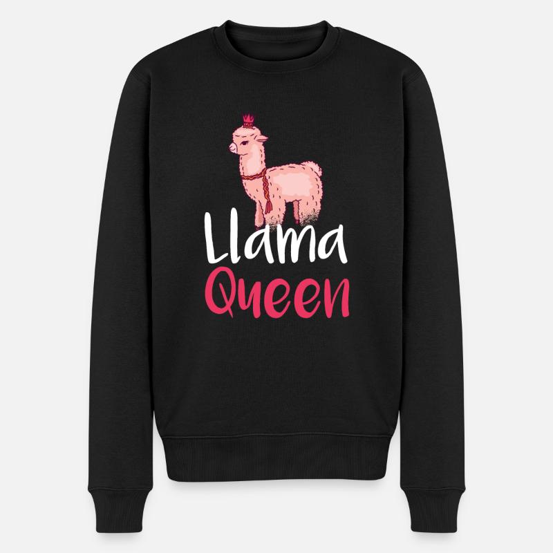 Cadeau Lama Lama Cadeau Amoureux - Pull Premium bio Homme - noir