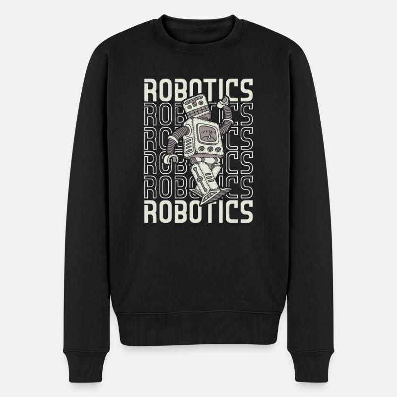 Robotique Ai Robot Mécanique Robotique - Pull Premium bio Homme - noir