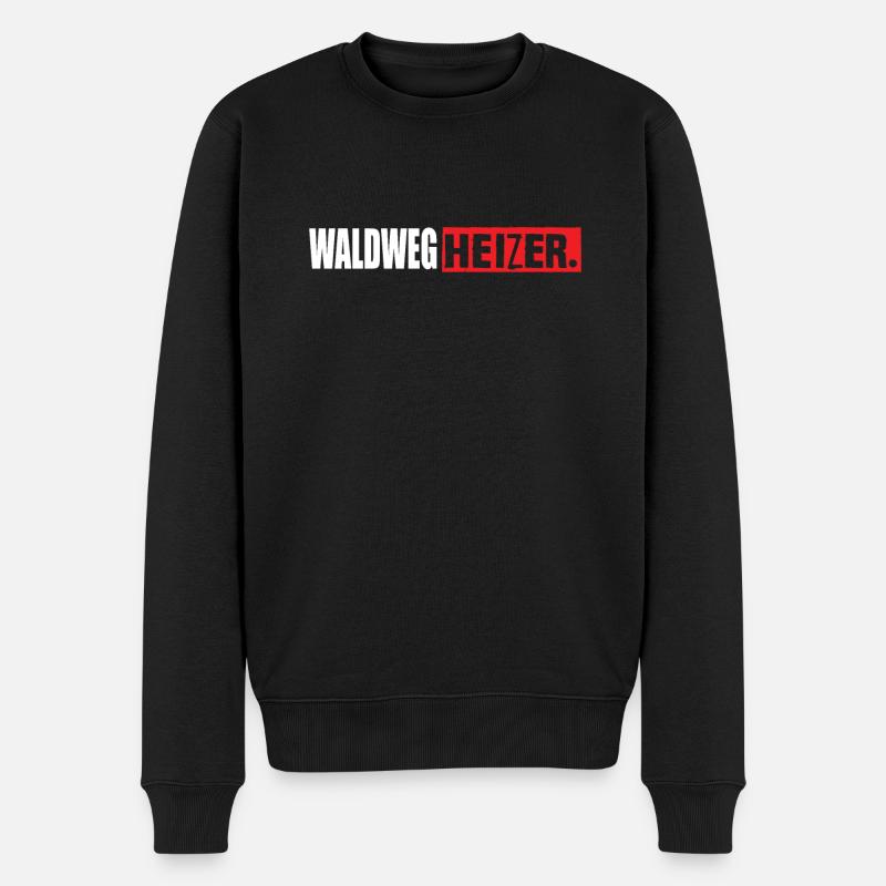 Waldweg Heizer Downhill Mounatinbike - Männer Premium Bio Pullover - Schwarz