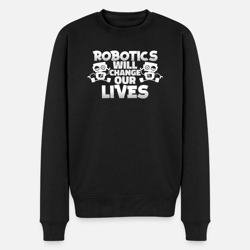 Robotique Ai Robot Drôle - Pull Premium bio Homme - noir