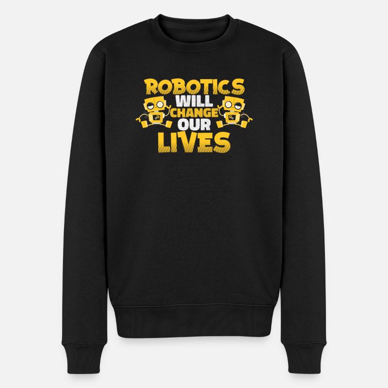 Robotique Ai Robot Drôle - Pull Premium bio Homme - noir