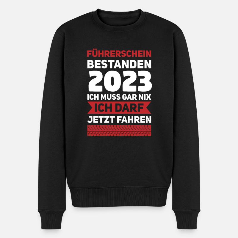 Gesellenbrief Geschenk - Männer Premium Bio Pullover - Schwarz