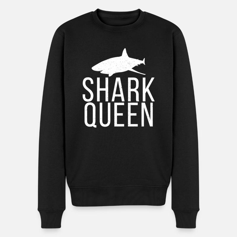 Hai Geschenk Hai Liebhaber - Männer Premium Bio Pullover - Schwarz