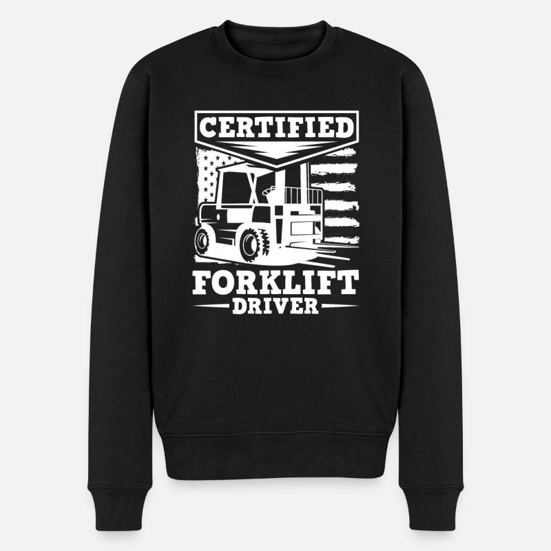 Chariot élévateur - Pull Premium bio Homme - noir
