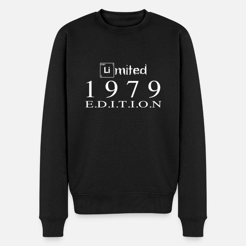Limited Edition 1979 - Männer Premium Bio Pullover - Schwarz