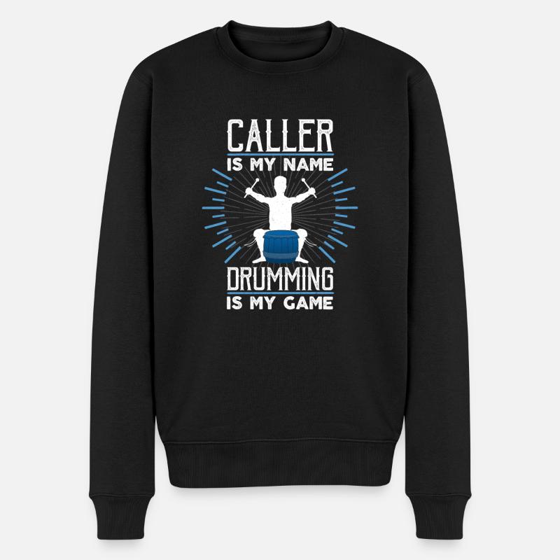 Wikinger nordisch Drachenboot - Männer Premium Bio Pullover - Schwarz