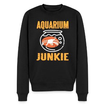Aquarium Junkie Retro Vintage Pistol Crevette - Pull Premium bio Homme - noir - Devant - Nico (187cm)