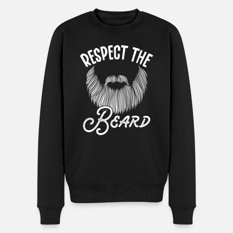 Respectez la barbe - Pull Premium bio Homme - noir