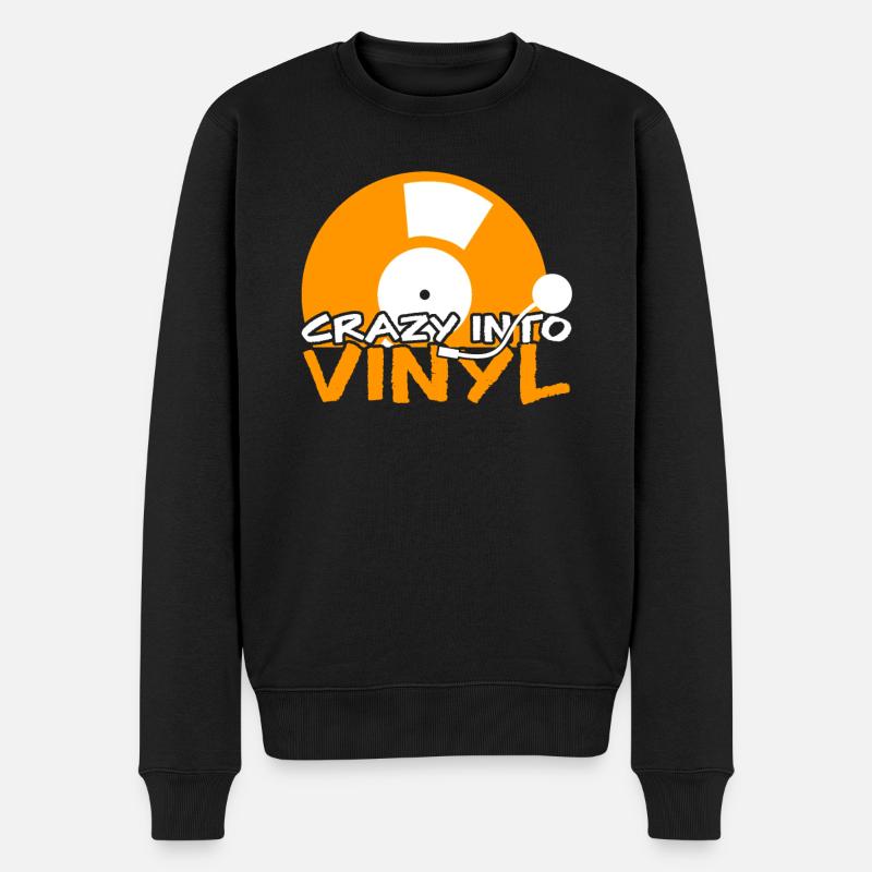 Enregistrez la platine vinyle - Pull Premium bio Homme - noir