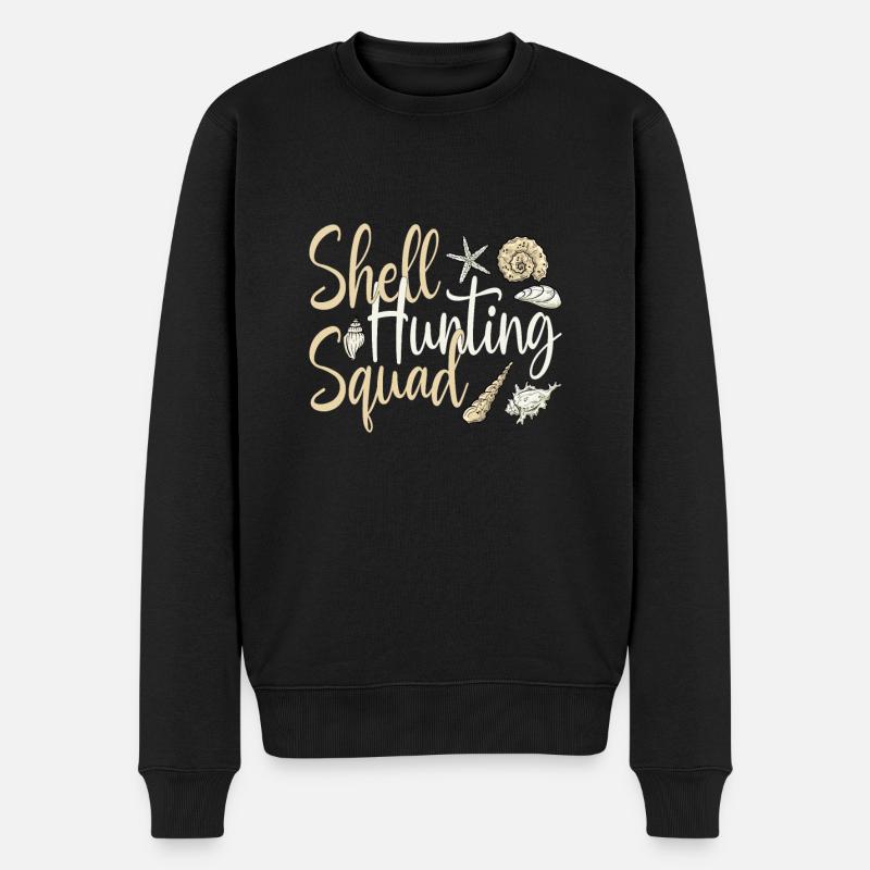 Muscheln Miesmuscheln Sammler - Männer Premium Bio Pullover - Schwarz