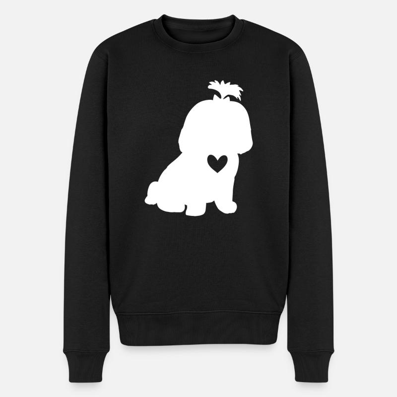 Shih Tzu - Männer Premium Bio Pullover - Schwarz