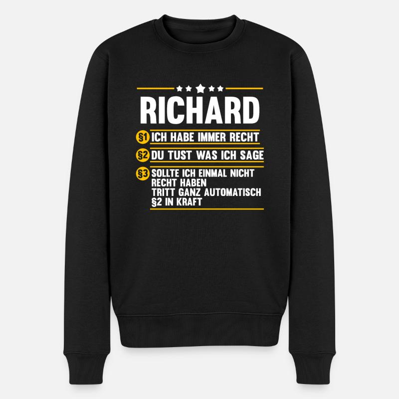 Richard - Pull Premium bio Homme - noir