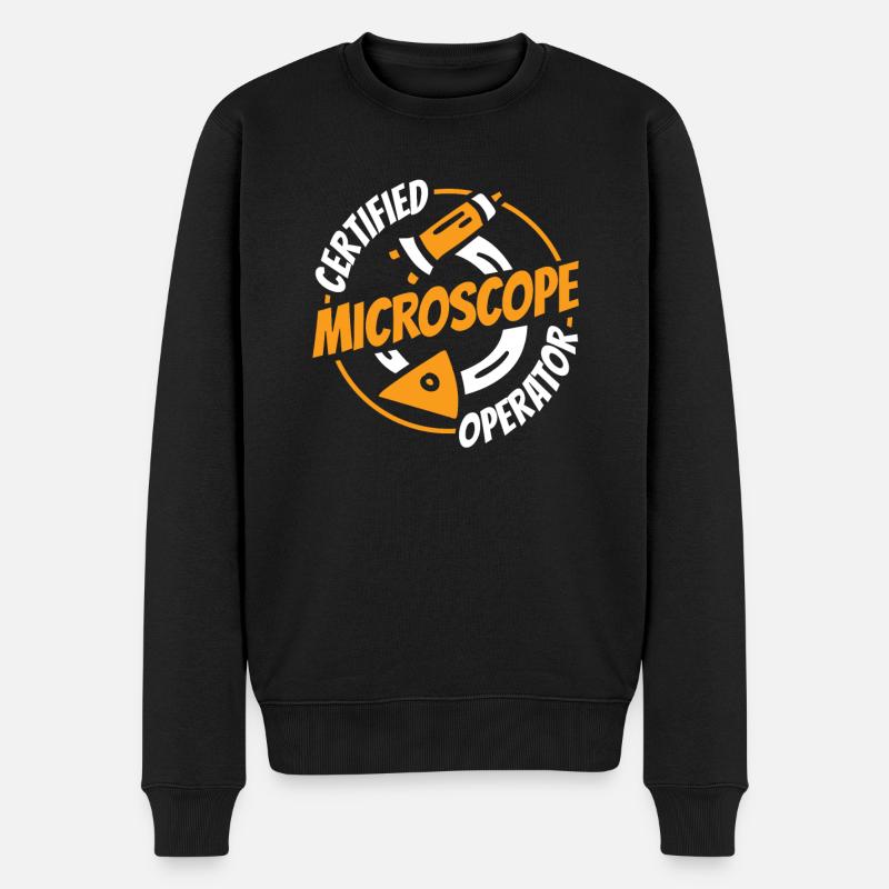 Biologie Biologiste Microscope - Pull Premium bio Homme - noir