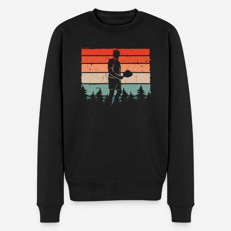 Pickleball-Player Retro - Pull Premium bio Homme - noir