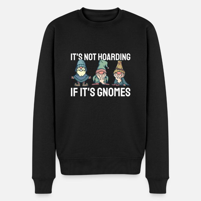 Jardin Gnome Hobby Gnome Jardin - Pull Premium bio Homme - noir