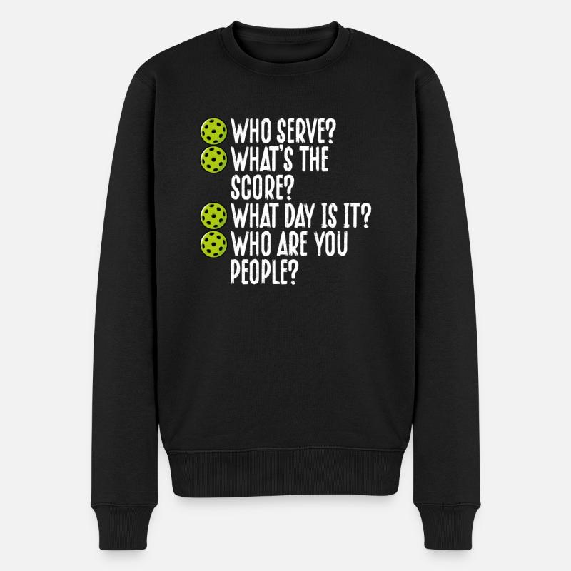 Beaucoup de questions sur Pickleball - Pull Premium bio Homme - noir