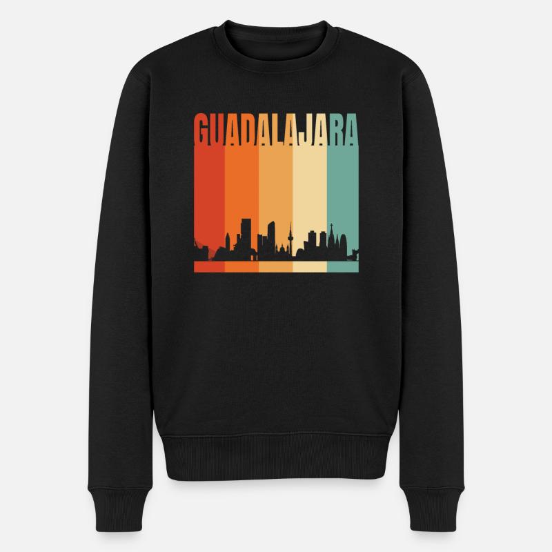 Guadalajara - Männer Premium Bio Pullover - Schwarz