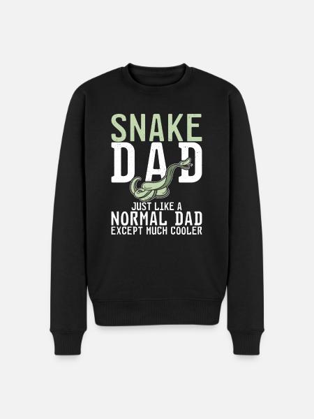 Snake Gift Snake Lover - Men's Premium Organic Jumper - black