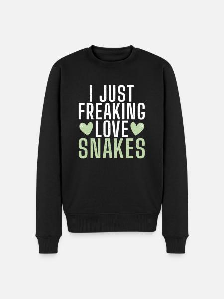 Snake Gift Snake Lover - Men's Premium Organic Jumper - black