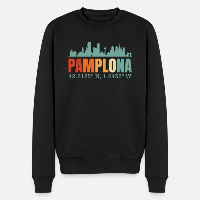 Pampelune - Pull Premium bio Homme - noir
