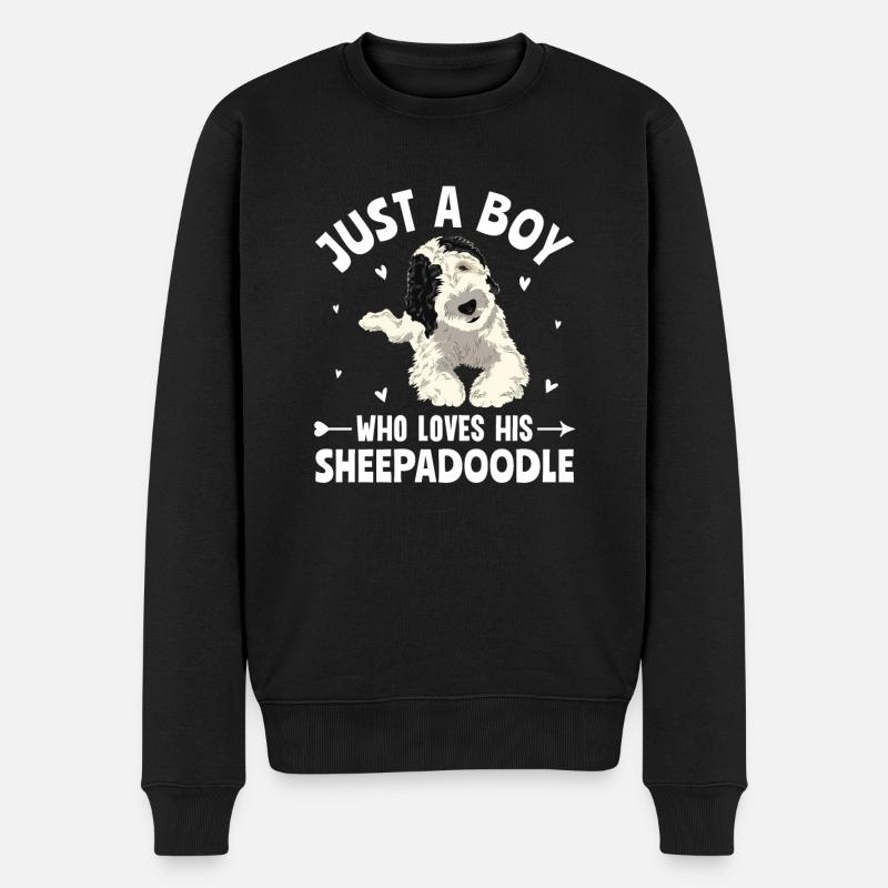 Sheepadoodle Doodle Dog - Pull Premium bio Homme - noir