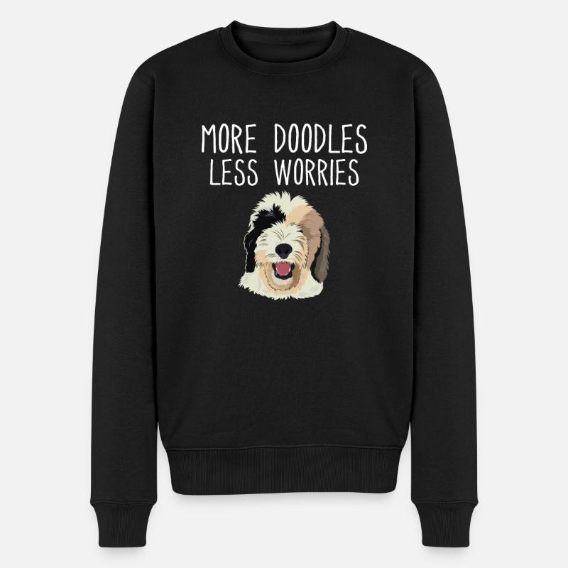Sheepadoodle Doodle Dog - Pull Premium bio Homme - noir