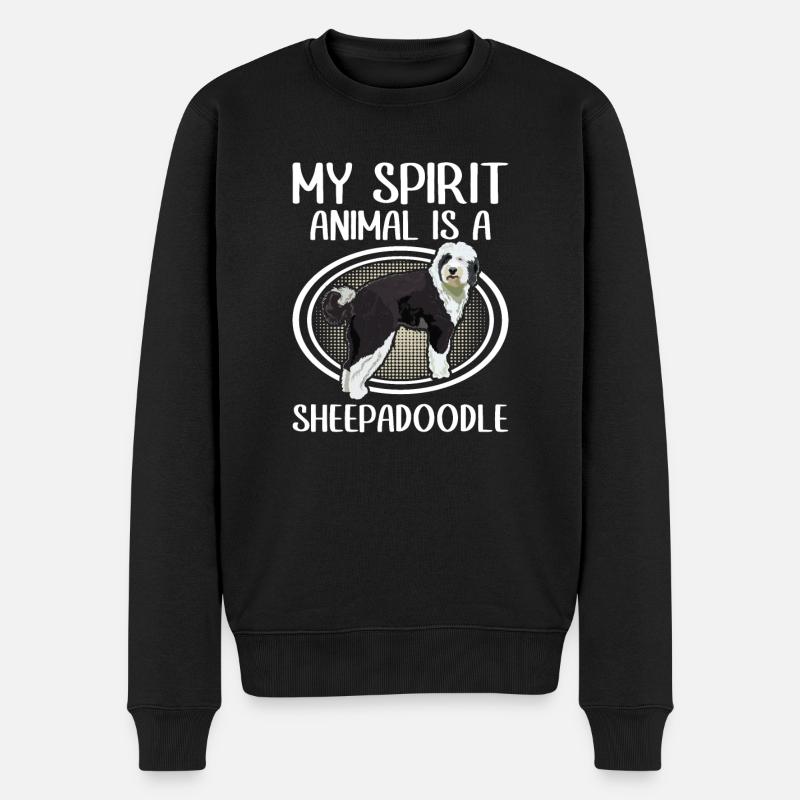 Sheepadoodle Doodle Dog - Pull Premium bio Homme - noir