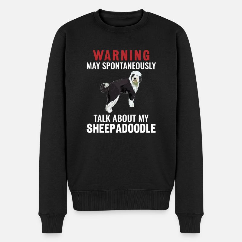 Sheepadoodle Doodle Dog - Pull Premium bio Homme - noir