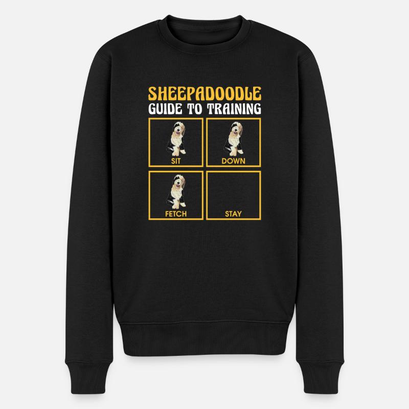 Sheepadoodle Doodle Dog - Pull Premium bio Homme - noir