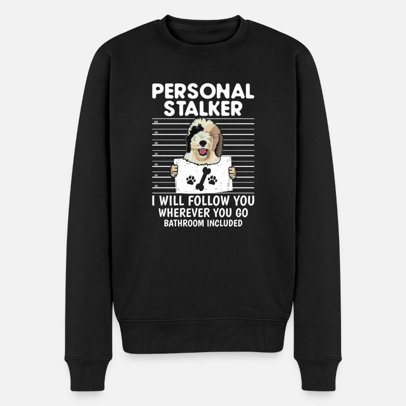 Sheepadoodle Doodle Hund - Männer Premium Bio Pullover - Schwarz