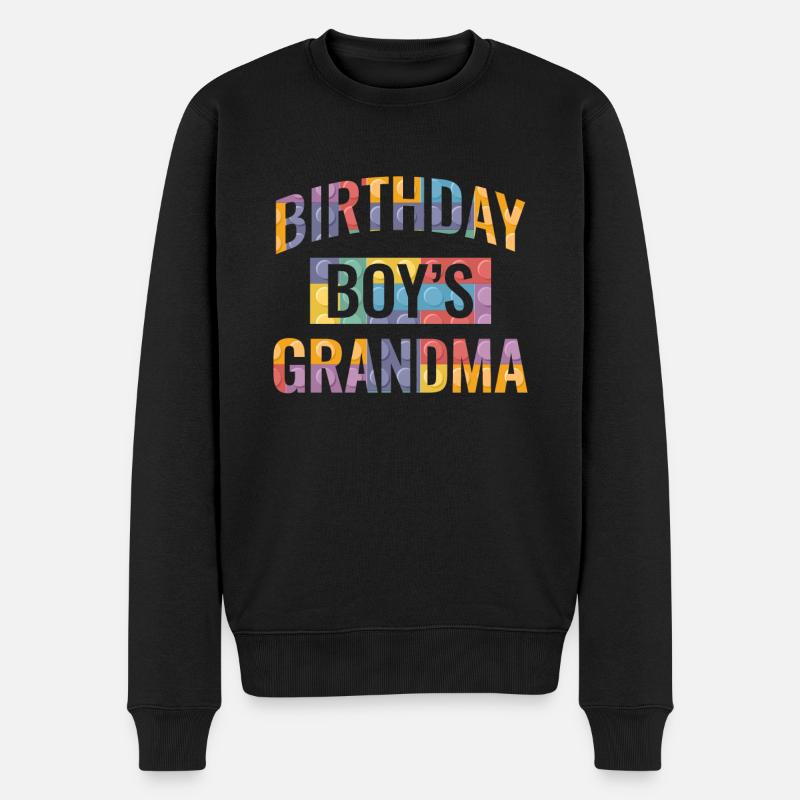 Birthday Kids Grandma Building Blocks - Pull Premium bio Homme - noir