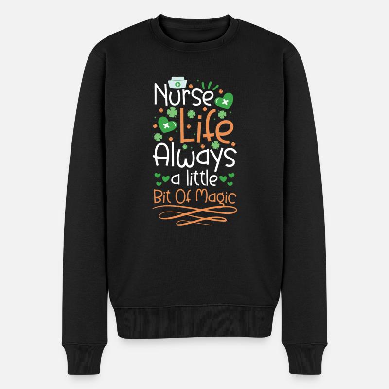 Infirmière de la Saint-Patrick - Pull Premium bio Homme - noir