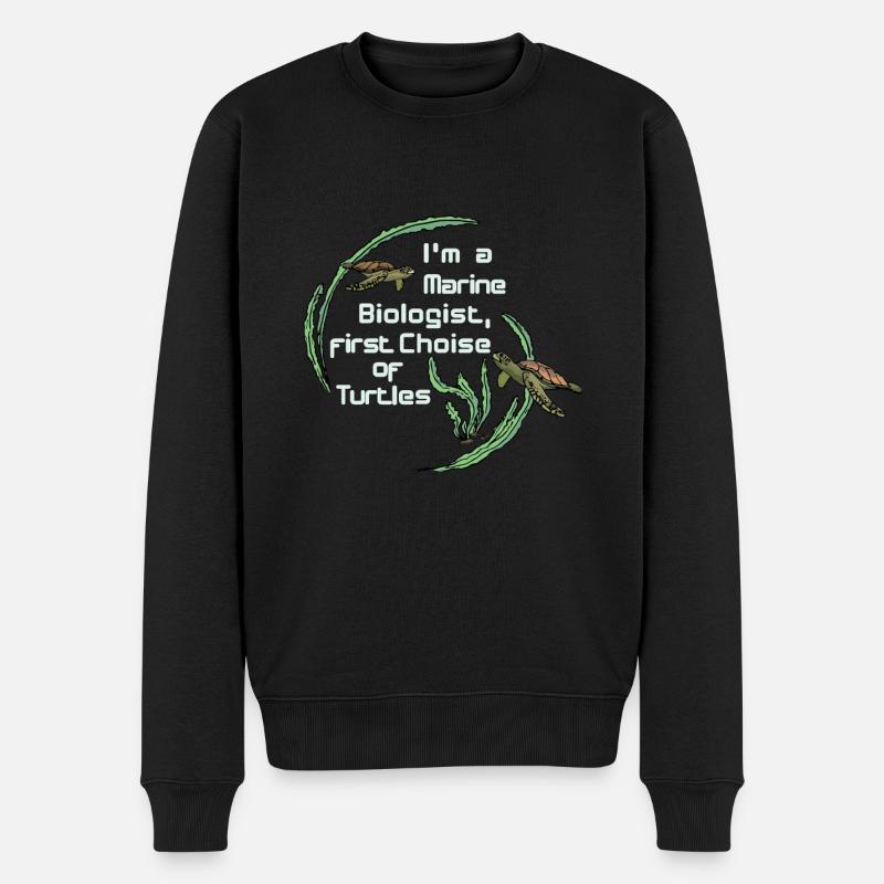Biologiste marin Plongée tortue - Pull Premium bio Homme - noir