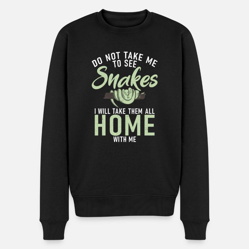 Snake Gift Snake Lover - Pull Premium bio Homme - noir