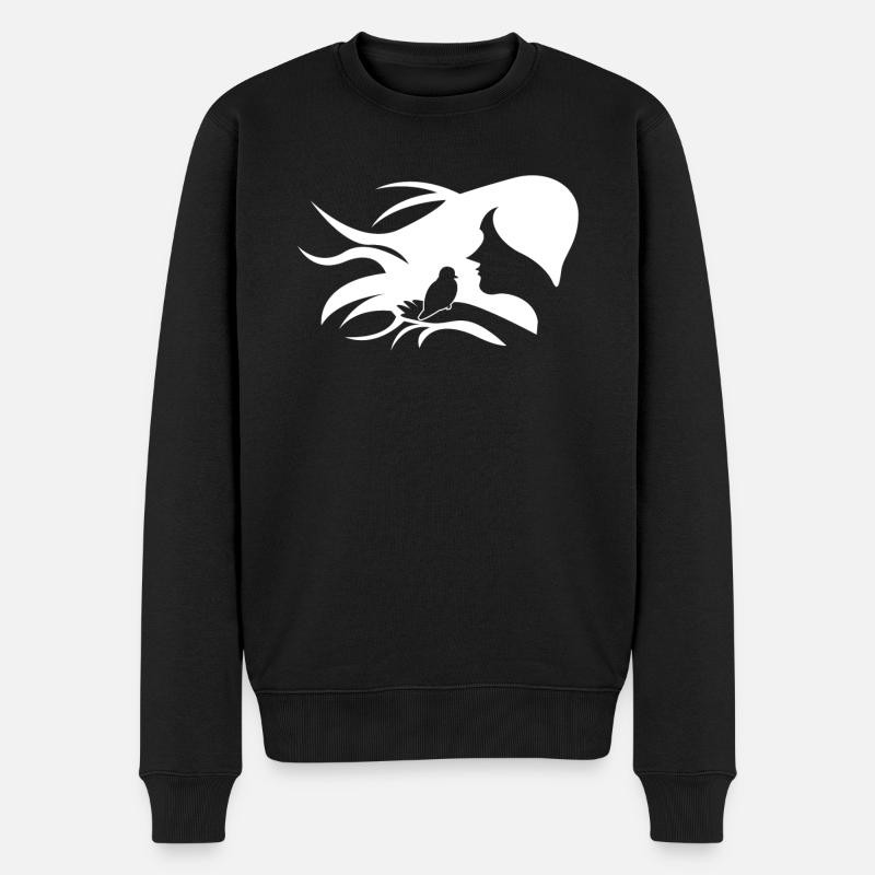 Bruant oiseau de Budgerigar - Pull Premium bio Homme - noir